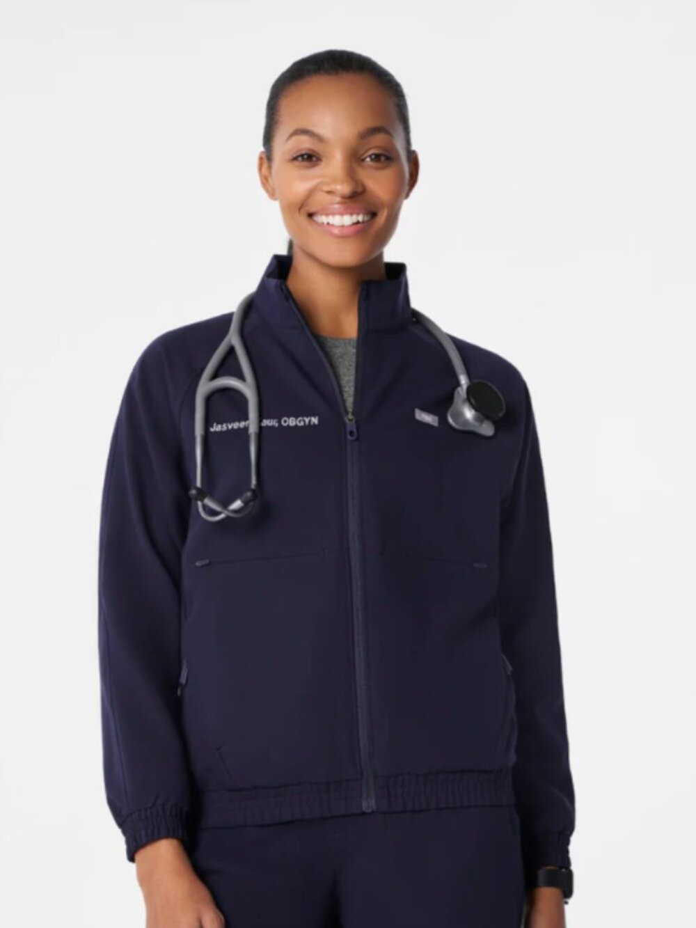 FIGS - Navy Sydney  Scrub Jacket